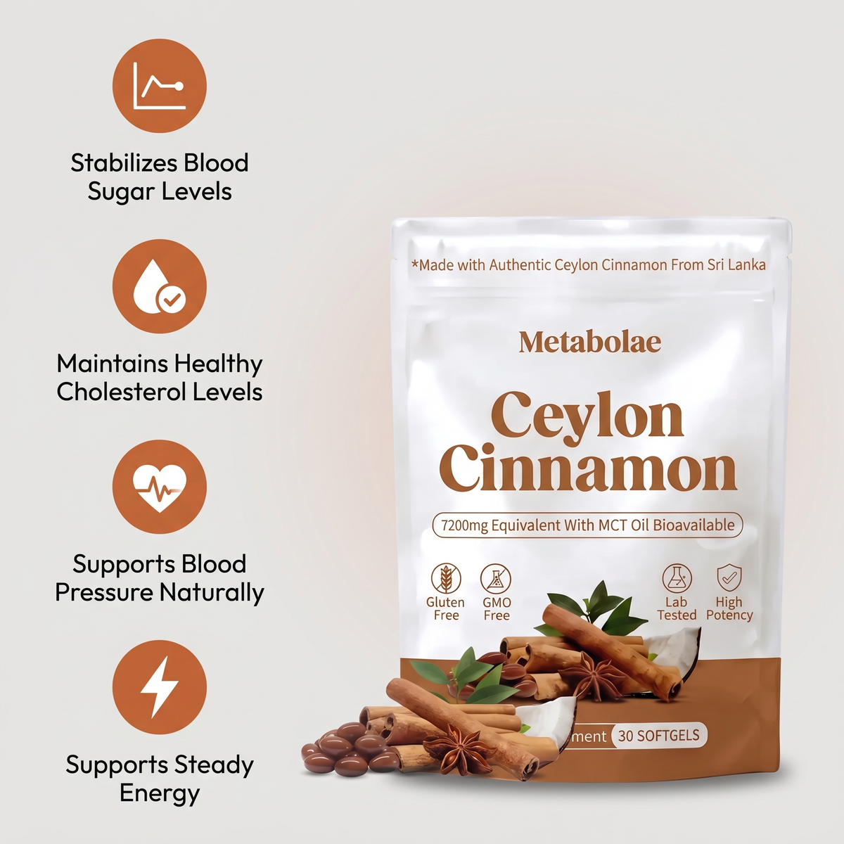 Ceylon Cinnamon 7200mg