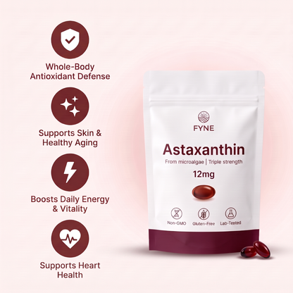 FYNE Astaxanthin - Nature’s Most Powerful Antioxidant for Whole Body Support & Cellular Protection