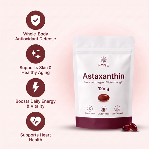 FYNE Astaxanthin - Nature’s Most Powerful Antioxidant for Whole Body Support & Cellular Protection